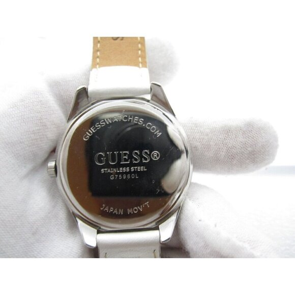 Women Guess Quartz Crystals WR Analog 36mm Dial Round Watch (G729) "New Battery" - Picture 3 of 9